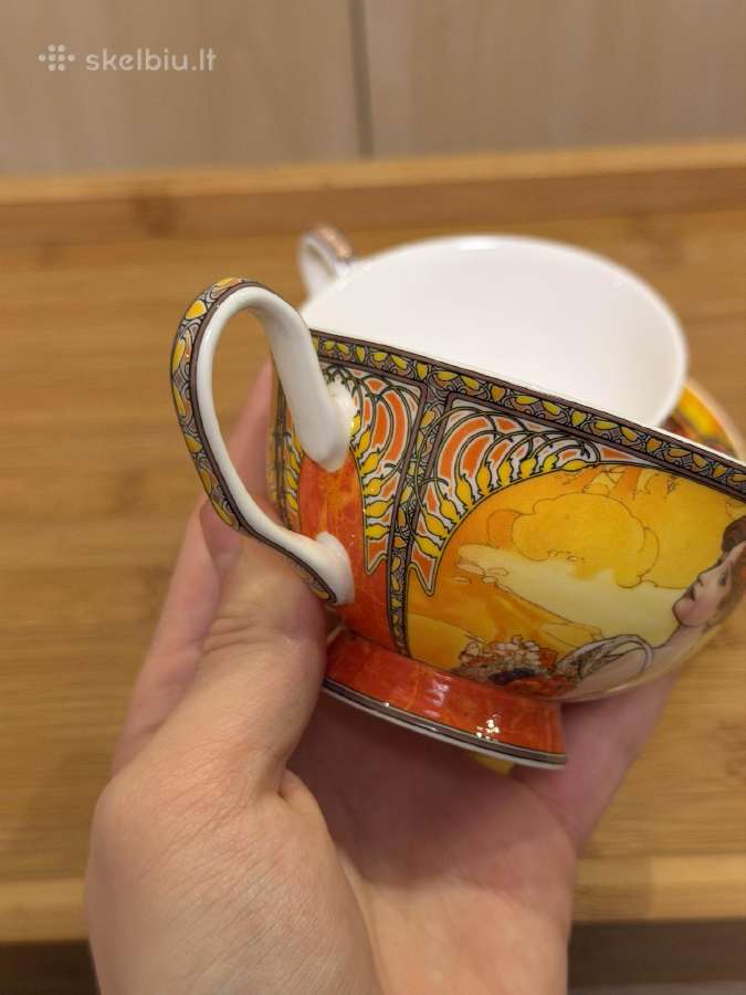 Aladenko fine bone china puodeliai su lėkštutėmis - nuotraukos Nr. 10
