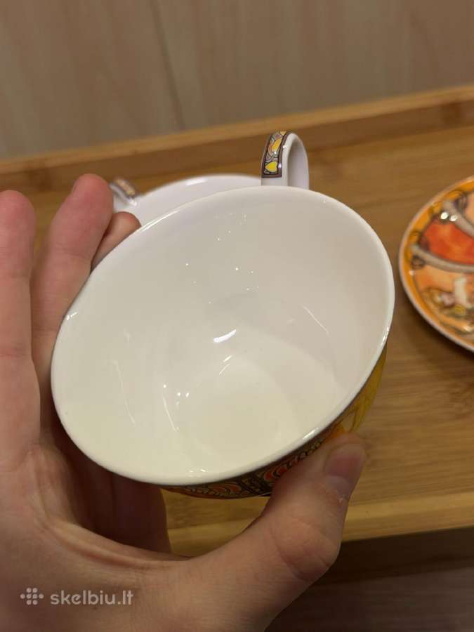 Aladenko fine bone china puodeliai su lėkštutėmis - nuotraukos Nr. 12