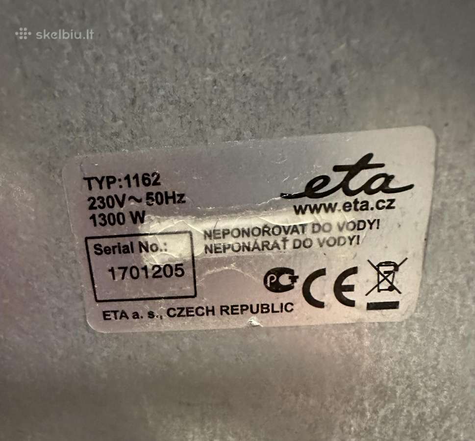 Elektrinis grilis Eta su akmens padu (1300 W) - nuotraukos Nr. 7