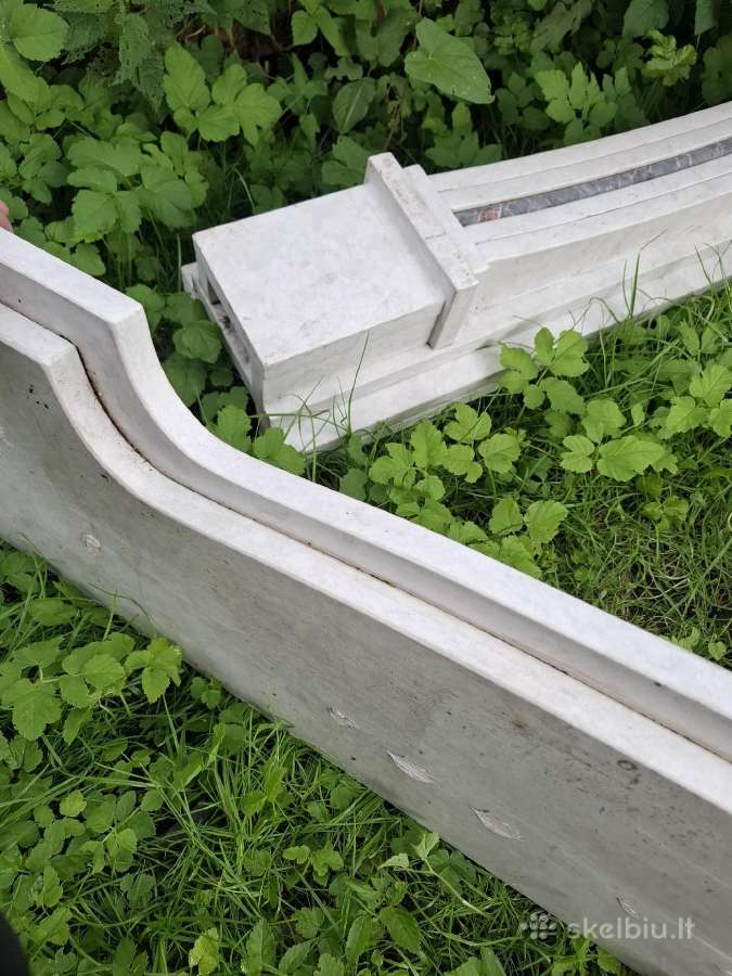 Marmuro židinys. Pigiai. Rusvas su pilkomis detalė - nuotraukos Nr. 2