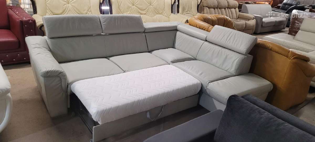 Odiniai Baldai Kampas sofa Reglainer komplektas - nuotraukos Nr. 2