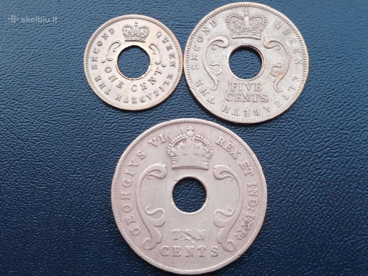 1,5,10 centų. Rytų Afriką