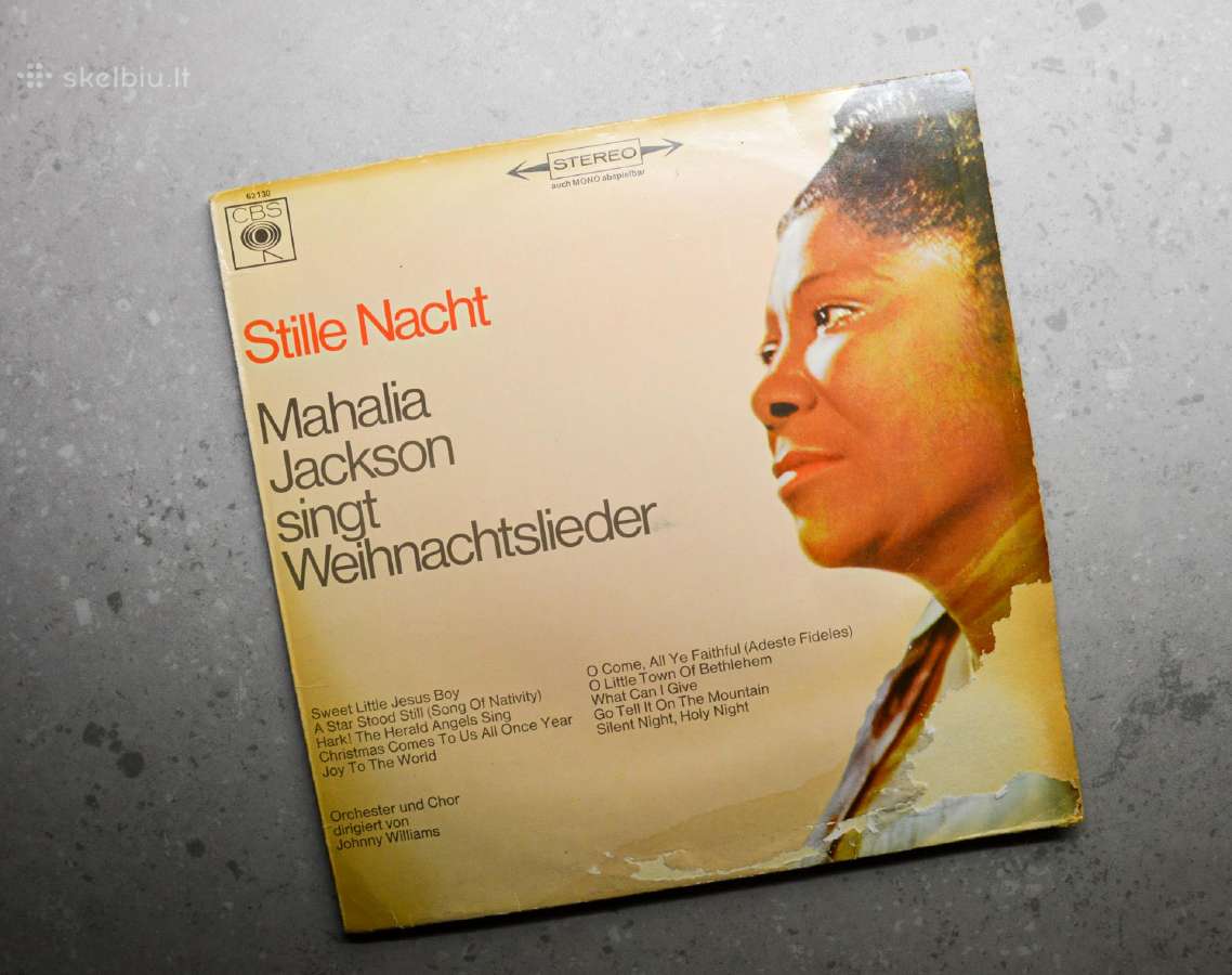Vintage Mahalia Jackson Stille Nacht lp plokštelė