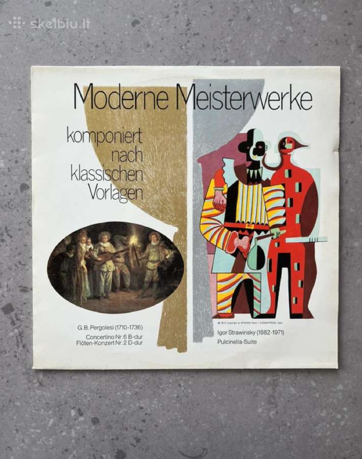 Igor Strawinsky lp vinilas vinilinė plokštelė