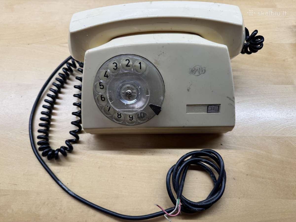 Retro lenkiškas Rwt sukamo numerio telefonas