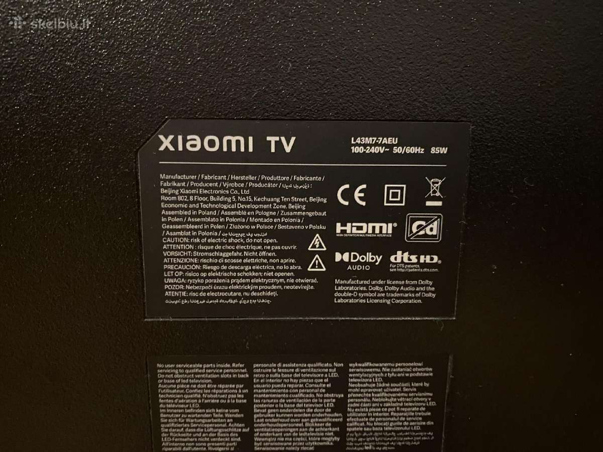 Xiaomi L43m7-7aeu - nuotraukos Nr. 4