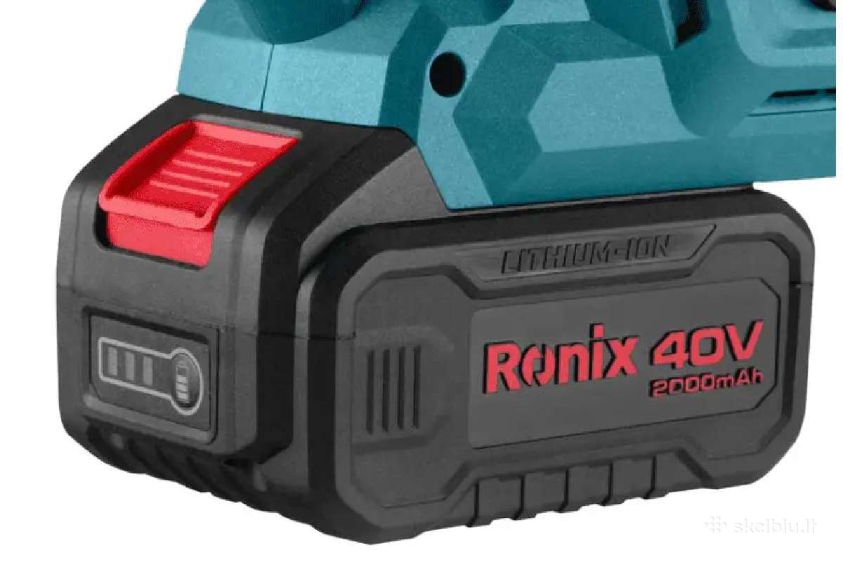 Ronix 8923-40v Akumuliatorinis grandininis pjūklas - nuotraukos Nr. 3