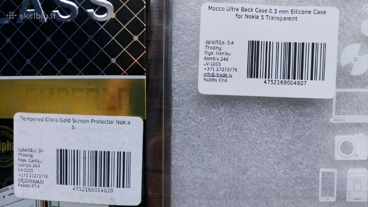 Nokia 5 Glass Screen Protector + Dėklas Nugarėlė - nuotraukos Nr. 2