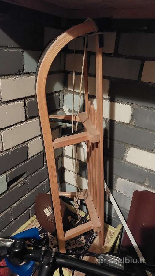 Medinės rogės Nijdam Davos,100 cm x 30 cm - nuotraukos Nr. 2