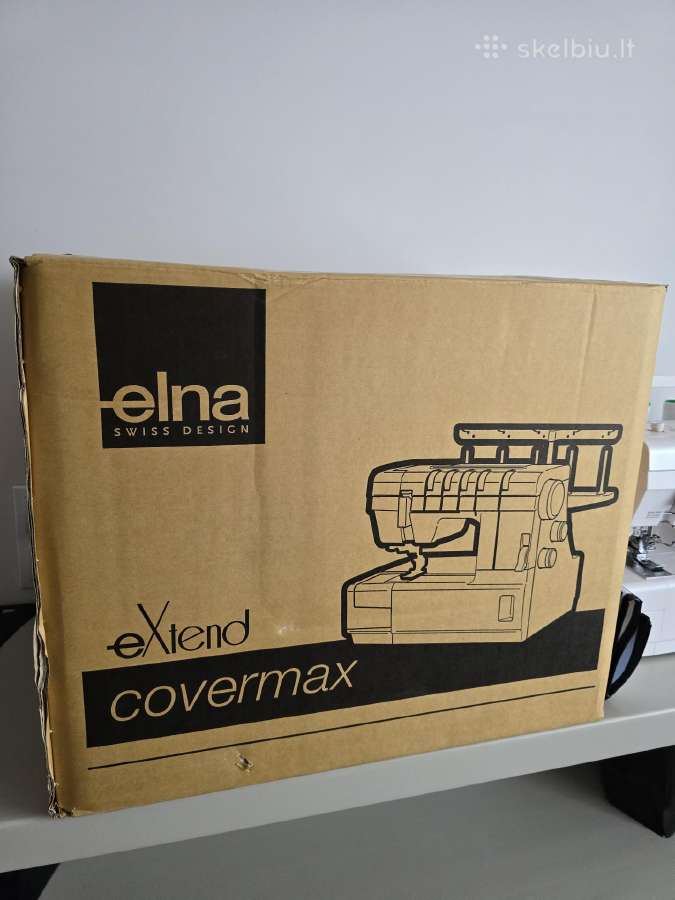 Elna extend covermax plokščiasiūlė siuvimo mašina - nuotraukos Nr. 5