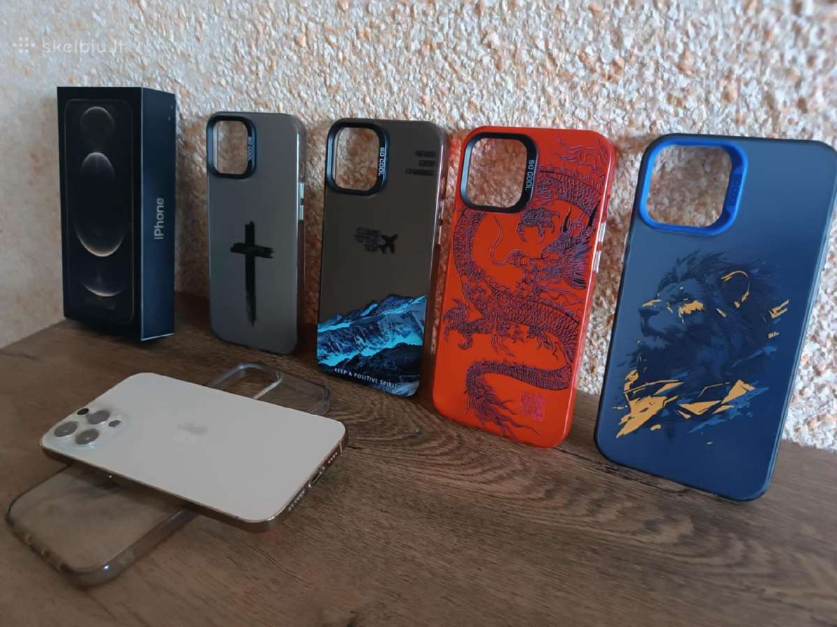 Parduodamas iPhone 12 pro max Gold spalva