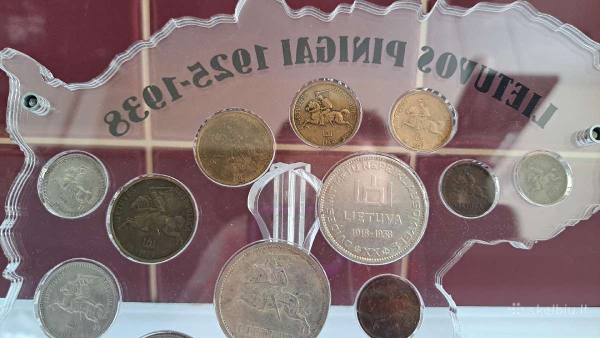 Tarpukario Lietuvos Litai monetos pilna kolekcija. - nuotraukos Nr. 4