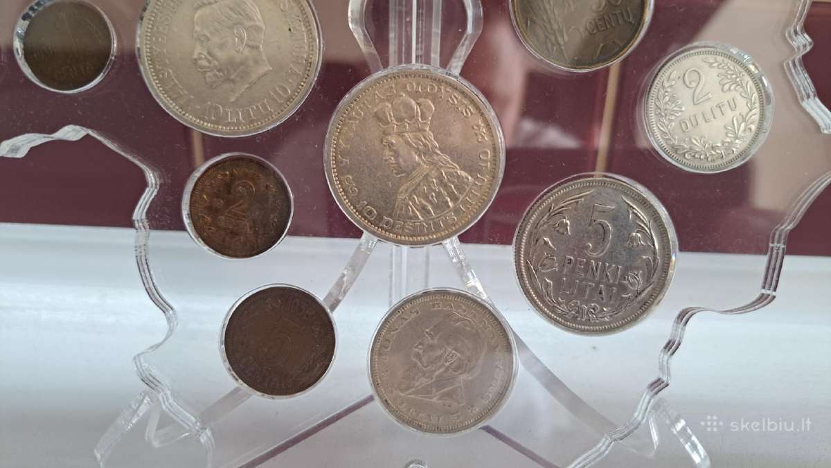 Tarpukario Lietuvos Litai monetos pilna kolekcija. - nuotraukos Nr. 5