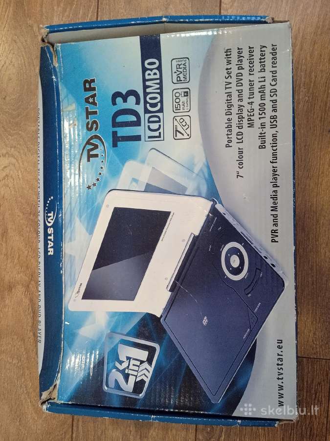 Star TV Td3 LCD televizorius 7" nešiojamas su Dvd