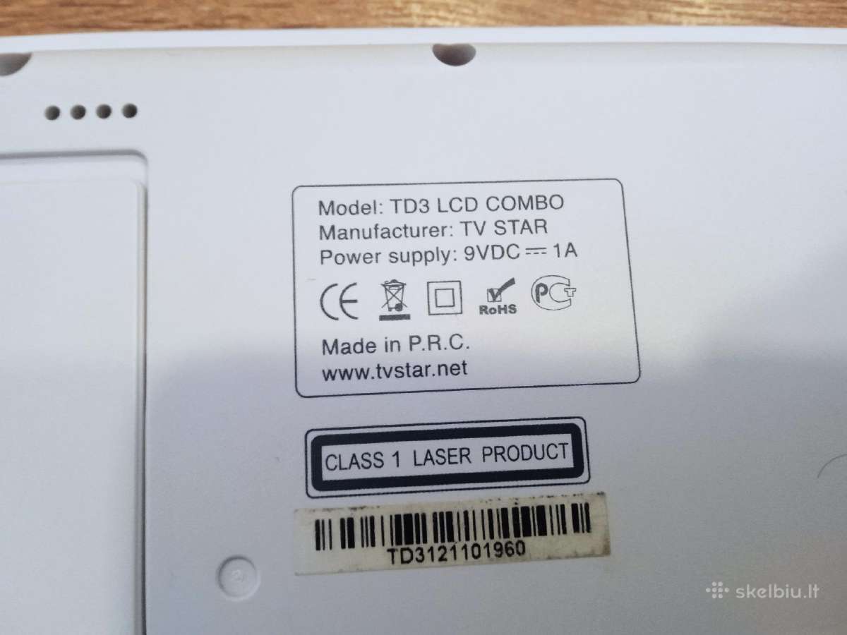 Star TV Td3 LCD televizorius 7" nešiojamas su Dvd - nuotraukos Nr. 2