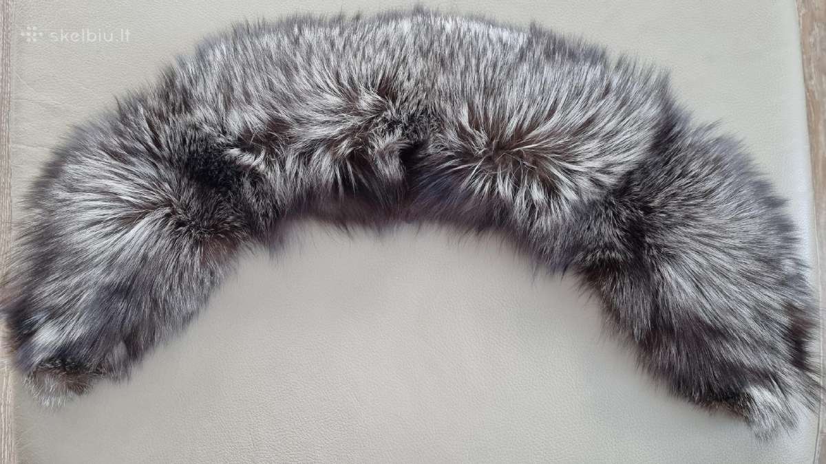 Juodsidabrės lapės kailis