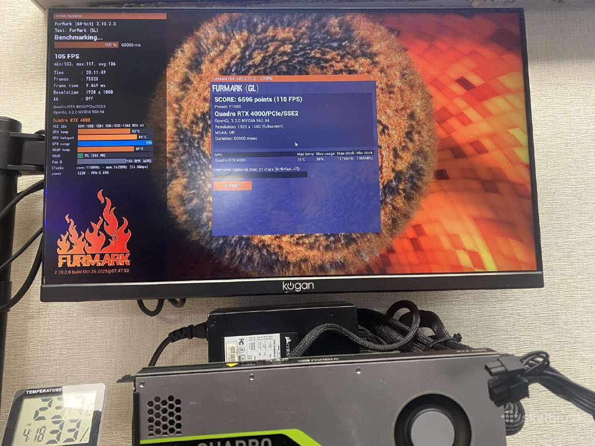 Nvidia Quadro Rtx 4000 8gb - nuotraukos Nr. 11
