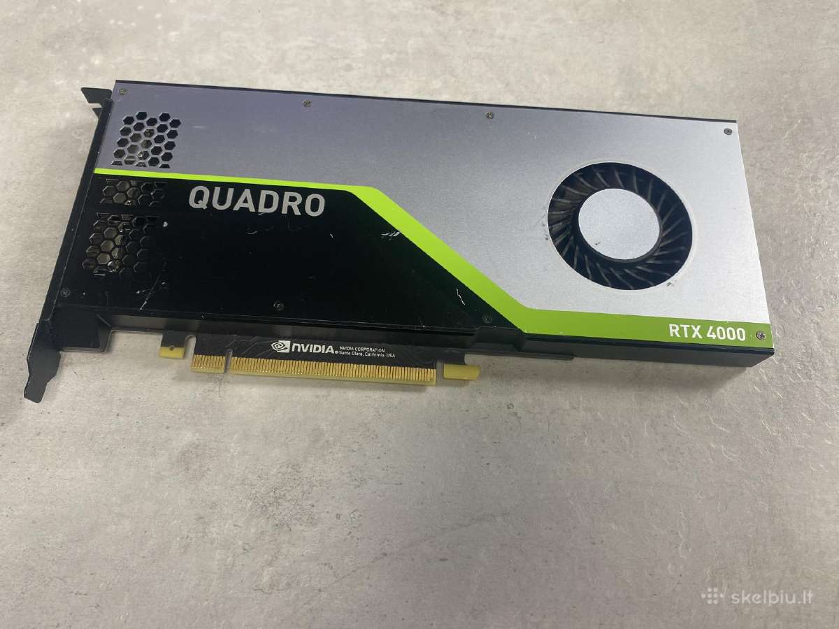Nvidia Quadro Rtx 4000 8gb - nuotraukos Nr. 2