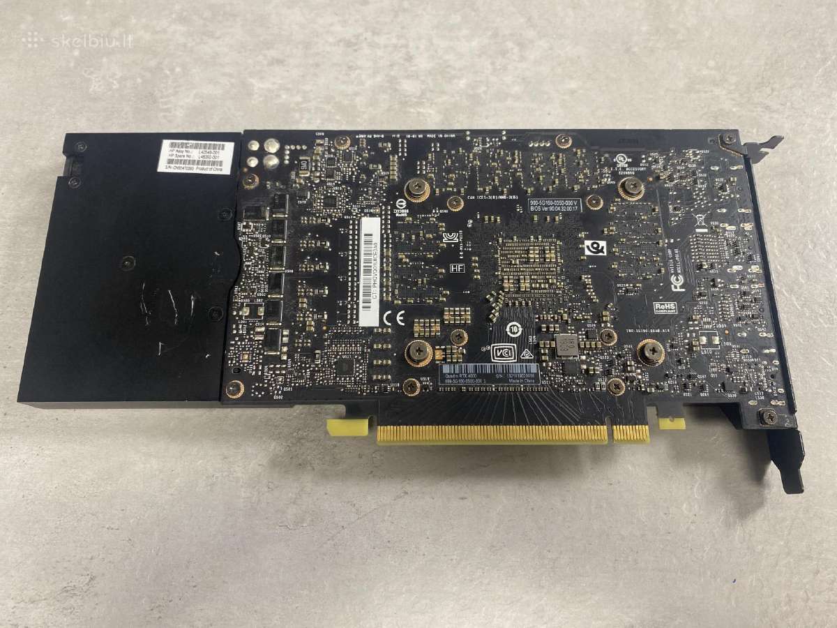 Nvidia Quadro Rtx 4000 8gb - nuotraukos Nr. 4