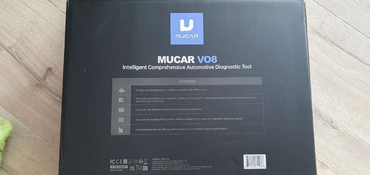Automobilių diagnostika Mucar V08 - nuotraukos Nr. 9
