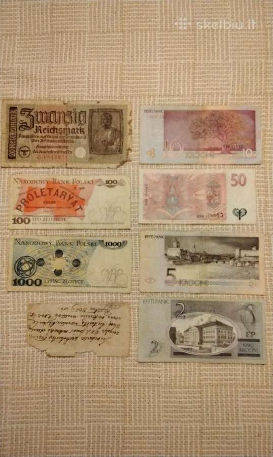Senos popierinės kupiūros - nuotraukos Nr. 2