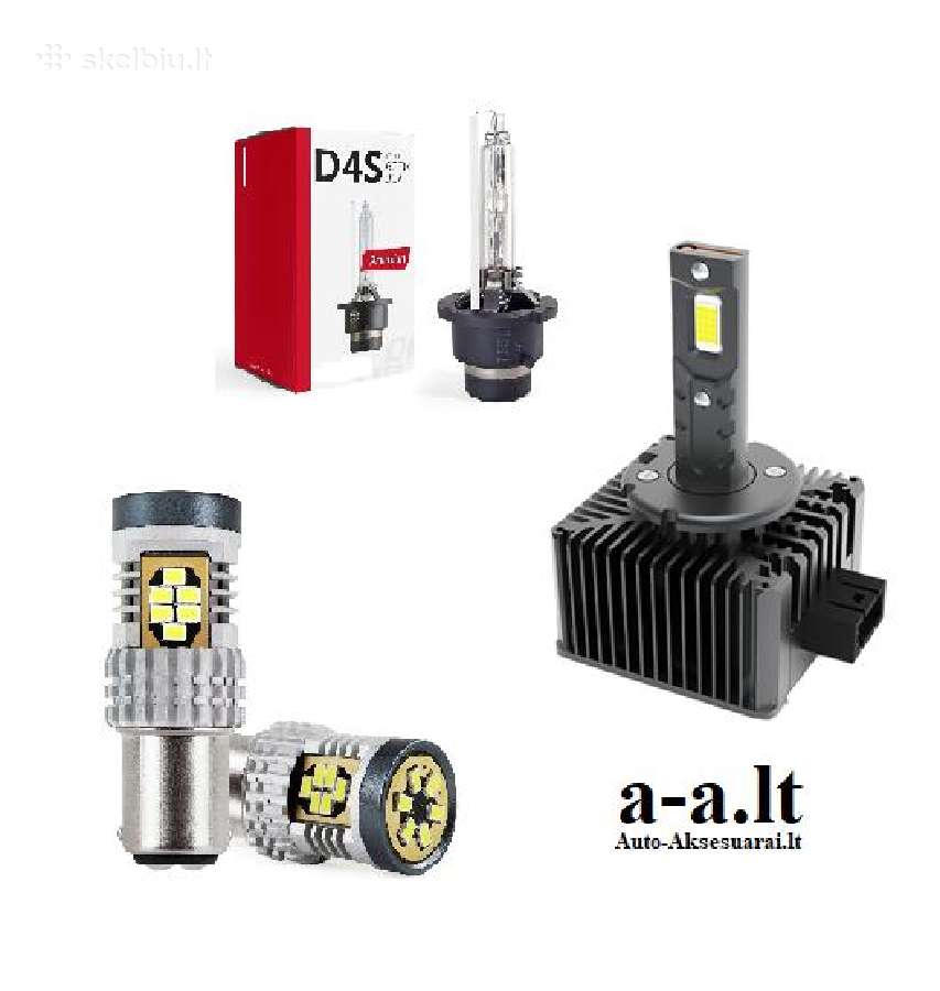 LED, Xenon, Halogen lemputės, blokeliai