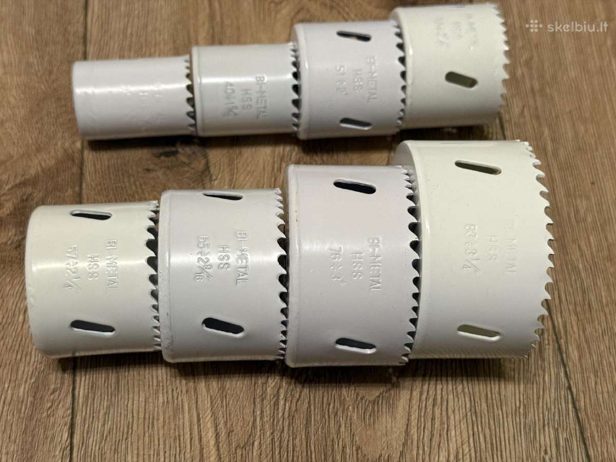 Makita gręžimo 8 karūnų komplektas su adapteriu - nuotraukos Nr. 6