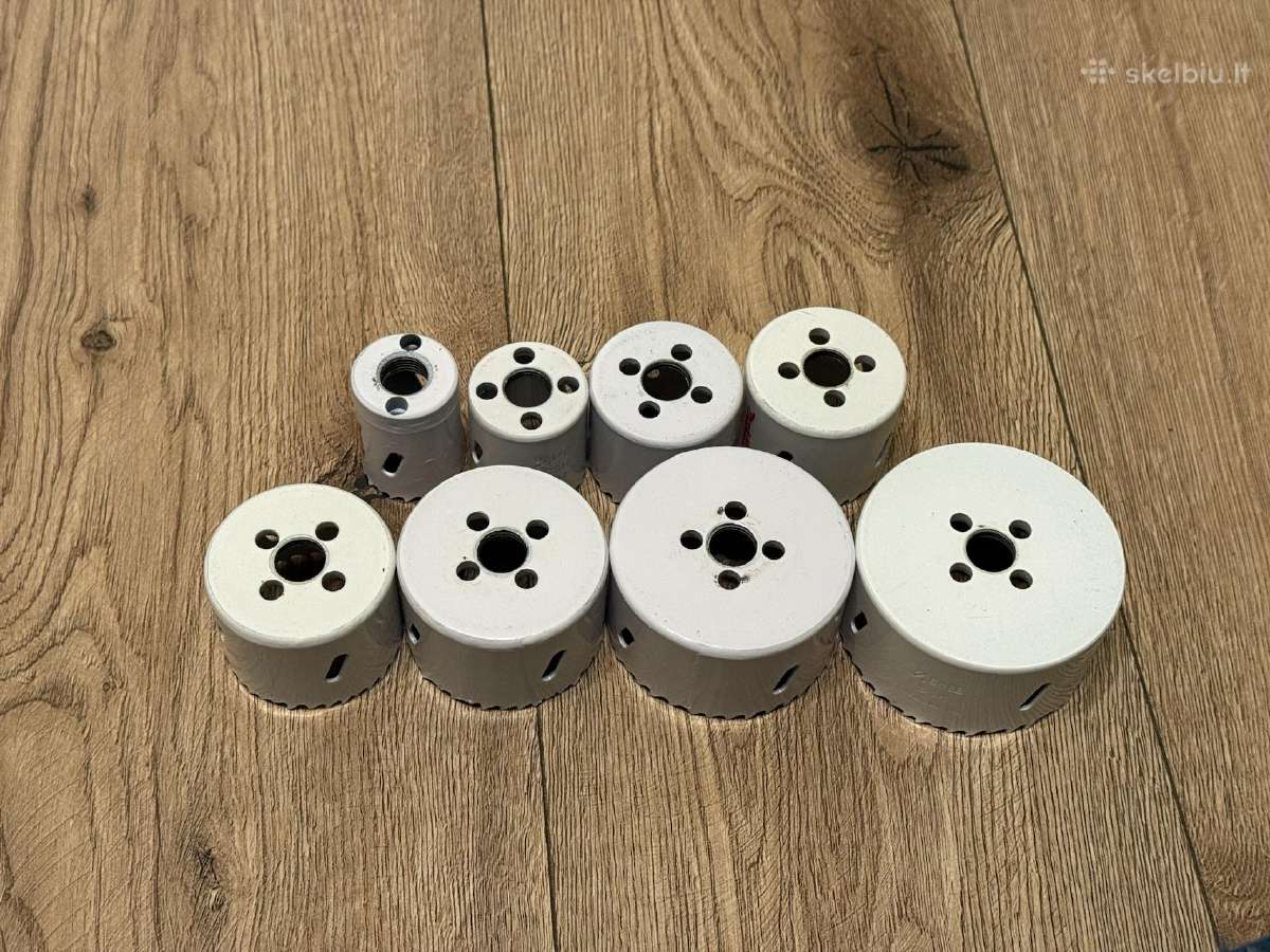 Makita gręžimo 8 karūnų komplektas su adapteriu - nuotraukos Nr. 11