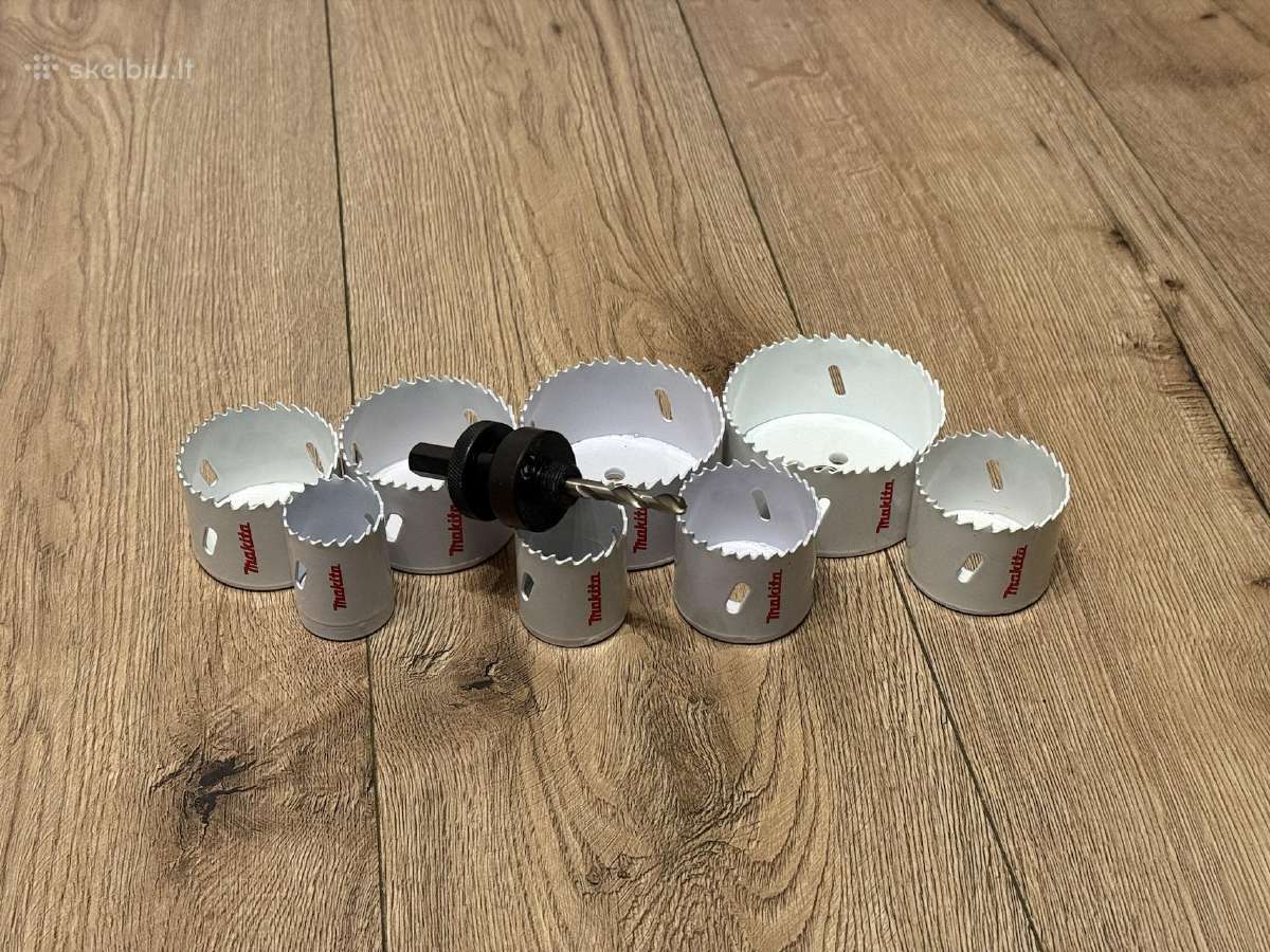 Makita gręžimo 8 karūnų komplektas su adapteriu - nuotraukos Nr. 4