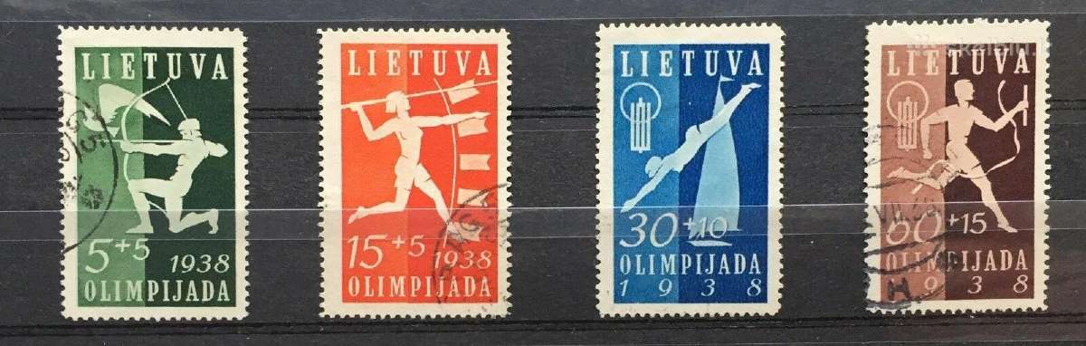 Lietuva 1938 m. Olimpiada, antspauduoti