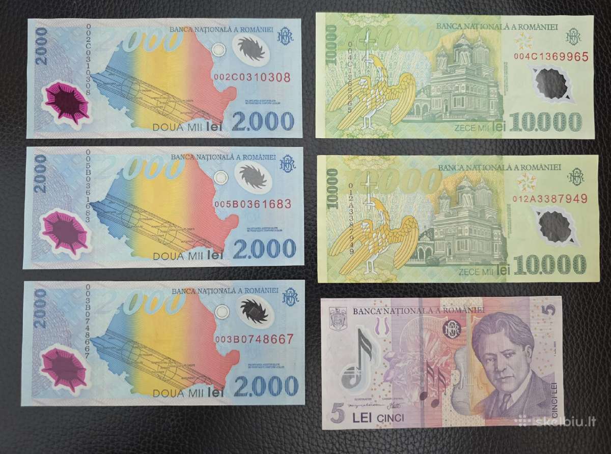 Rumunijos banknotų rinkinys - nuotraukos Nr. 3