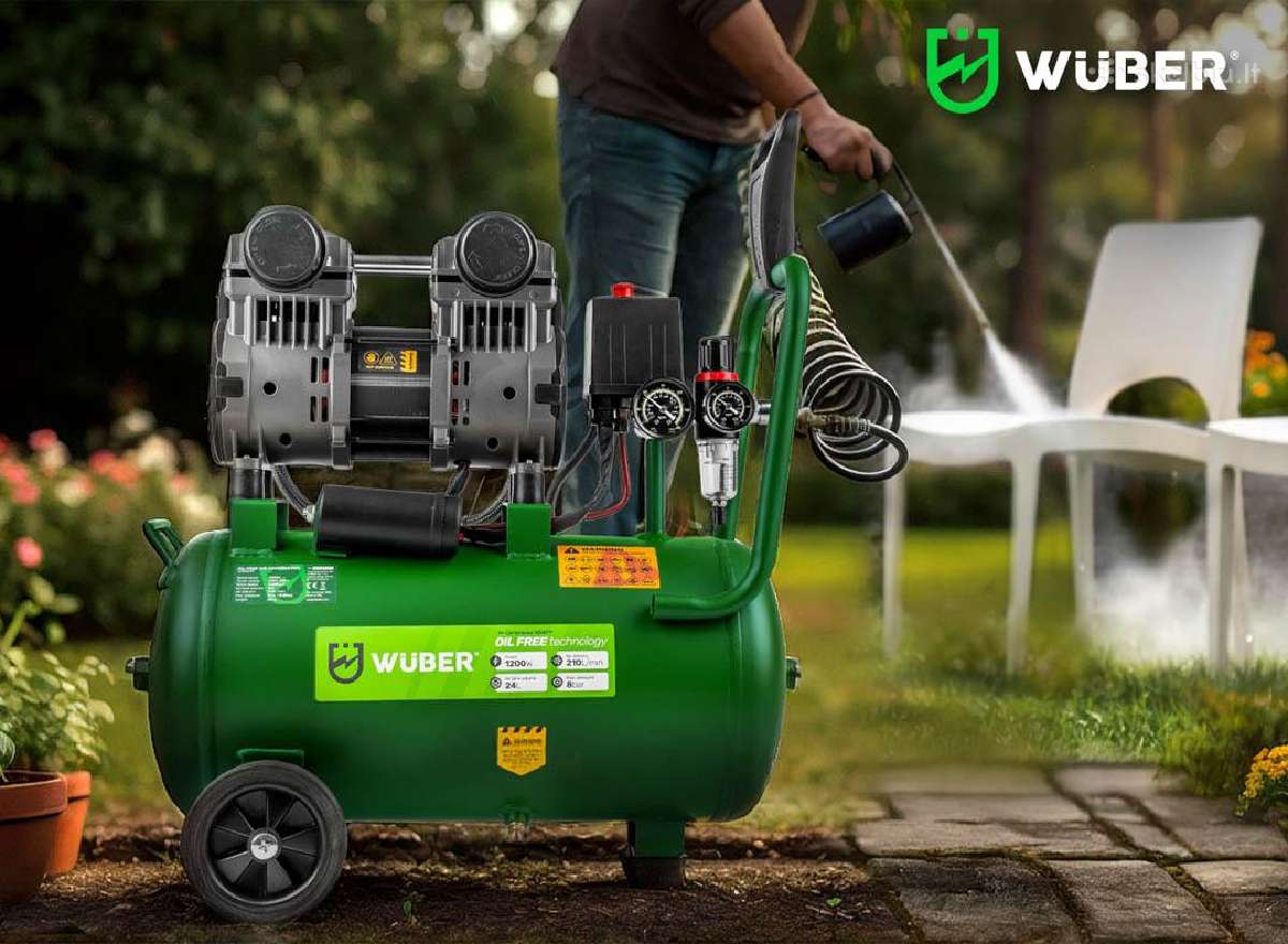 Betepalinis oro kompresorius Wuber W54009, 9l - nuotraukos Nr. 18