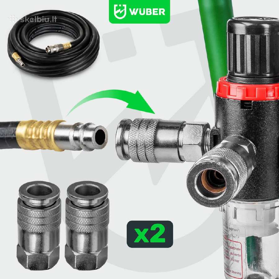 Betepalinis oro kompresorius Wuber W54009, 9l - nuotraukos Nr. 29