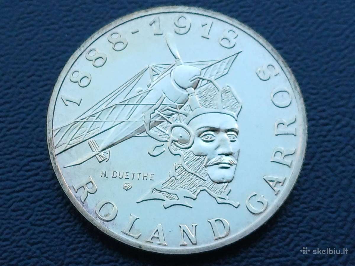 10 frankų 1988m. Prancūzija sidabras 900 unc