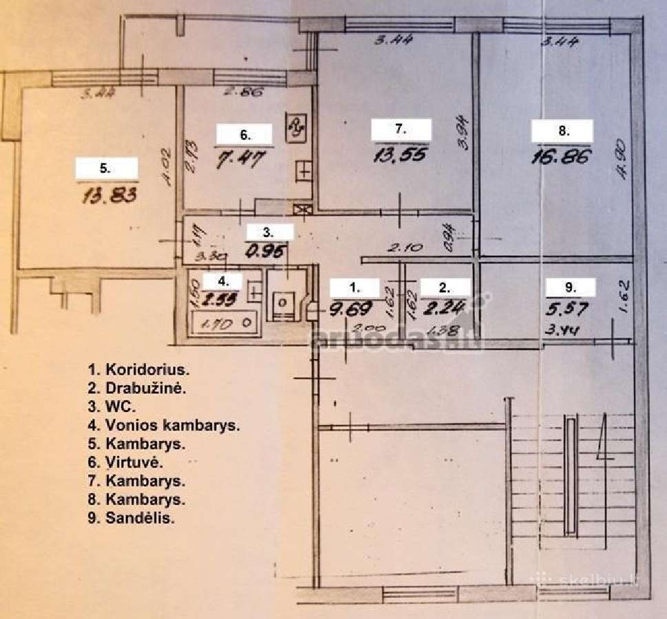 Kambario nuoma 3k bute Pasilaiciuose - nuotraukos Nr. 10