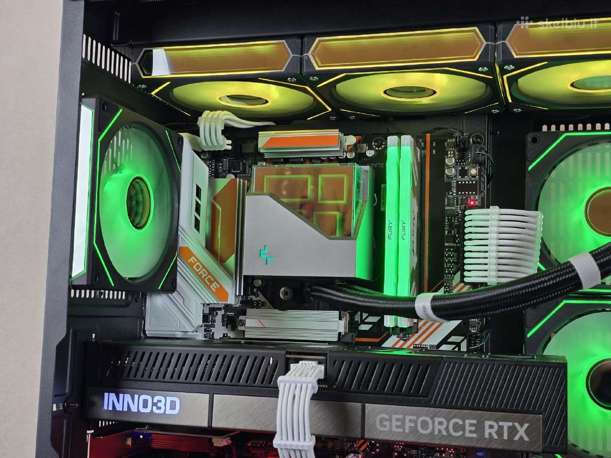 Naujas kompiuteris rtx 5080 Ryzen 7 9800x3d - nuotraukos Nr. 7