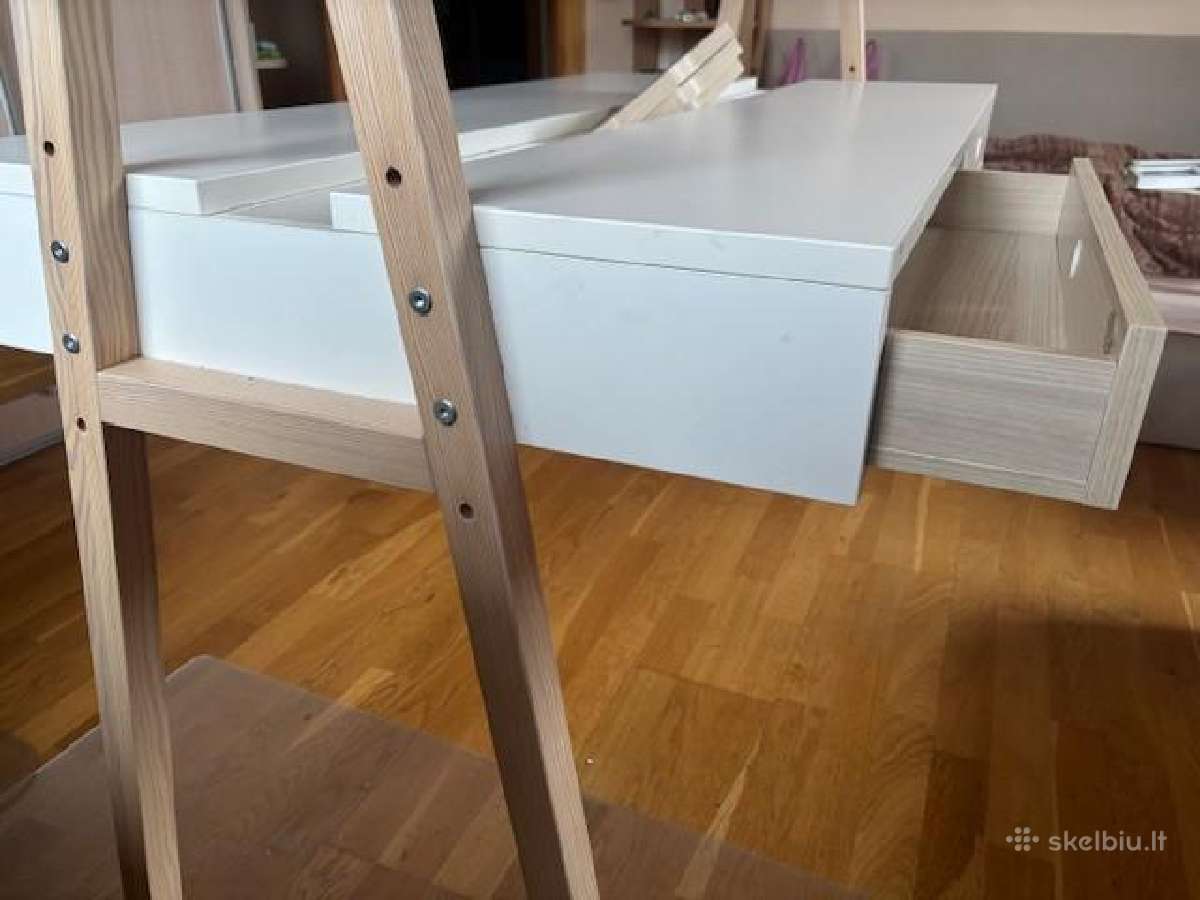 Dvivietis Dvipusis rašomasis stalas. - nuotraukos Nr. 2