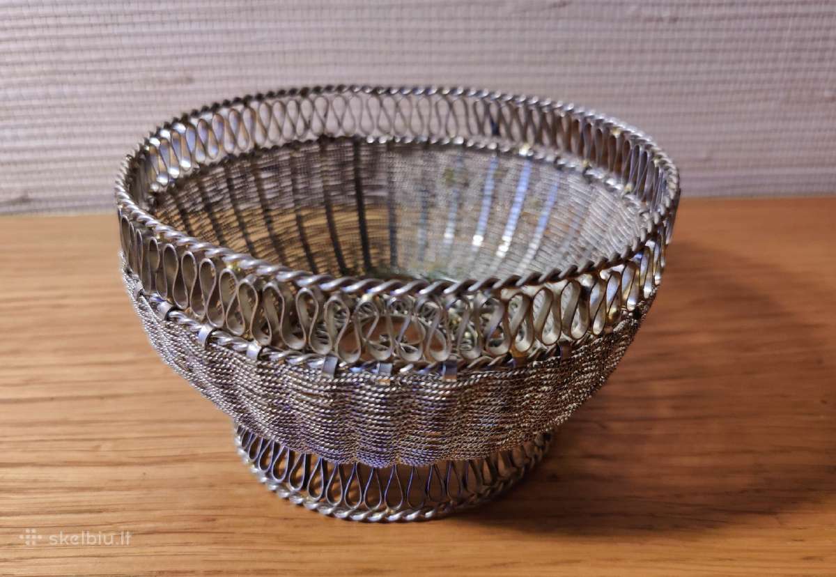 Melchiorinė pinta vintažinė saldaininė - nuotraukos Nr. 2