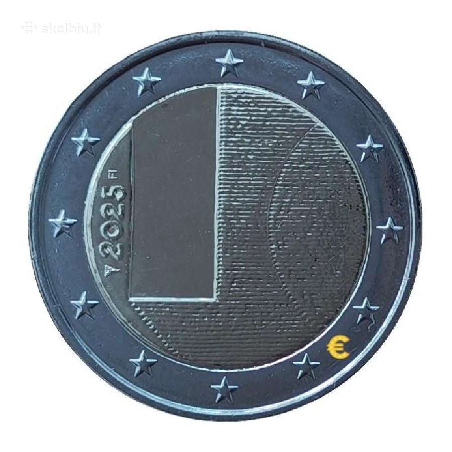 Suomijos proginės euro monetos - nuotraukos Nr. 2