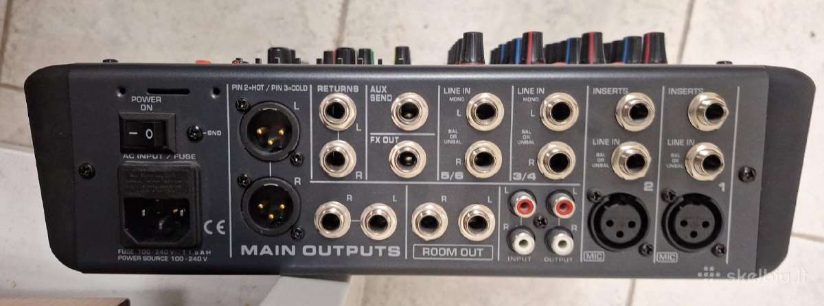 Dj mixer pultas Power Dynamics Pdm-m604 - nuotraukos Nr. 3