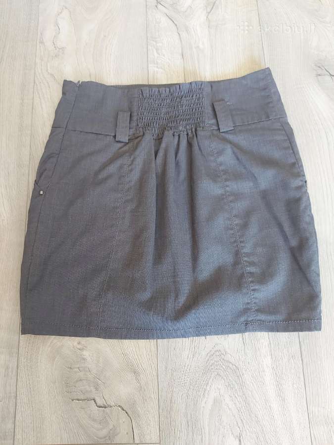 Pilkas Stradivarius sijonas - nuotraukos Nr. 2
