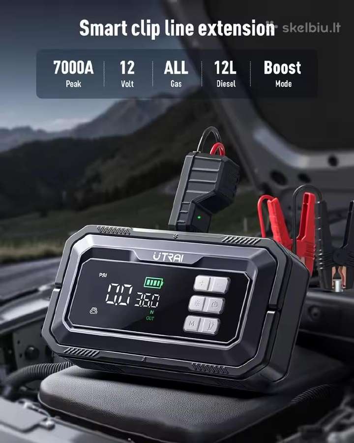 Automobilių busteris 4 in 1, 7000a. Naujausias! - nuotraukos Nr. 2