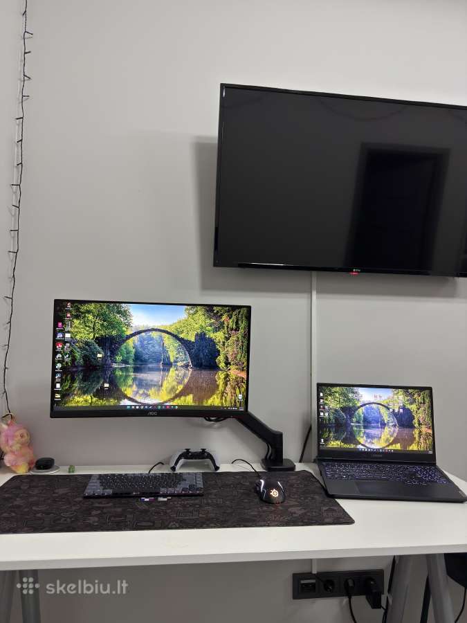 1-2 Monitorių Laikiklis Stovas / Monitor Arm - nuotraukos Nr. 2