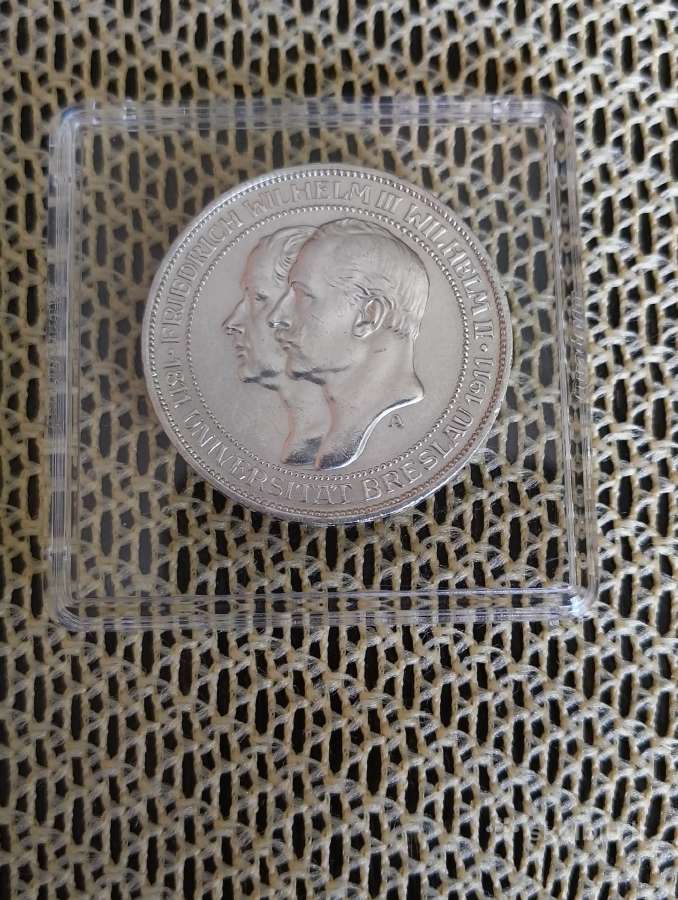 Unc Moneta . Sidabras . Vokietija 3 Markes 1911 m - nuotraukos Nr. 3