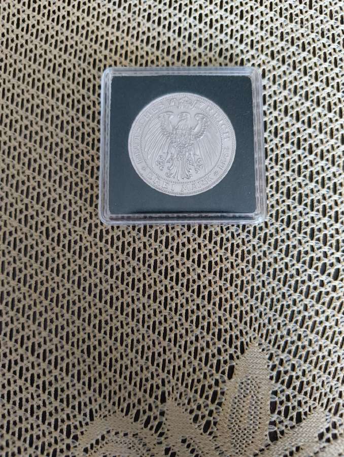 Unc Moneta . Sidabras . Vokietija 3 Markes 1911 m - nuotraukos Nr. 11