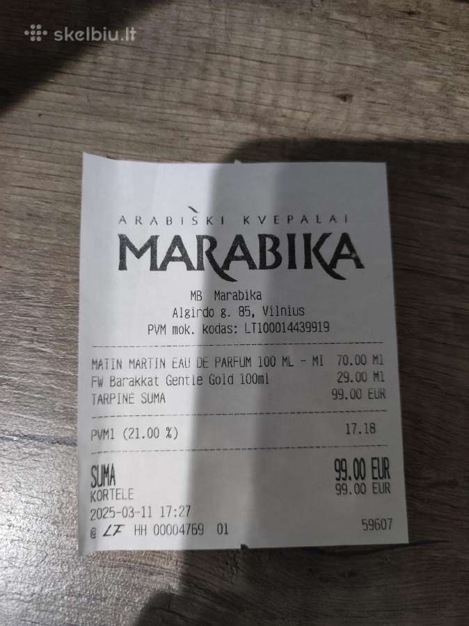 Kvepalai iš Marabika - nuotraukos Nr. 5