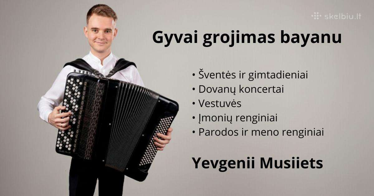 Gyva muzika: vestuvės, gimtadieniai, dovanų koncer
