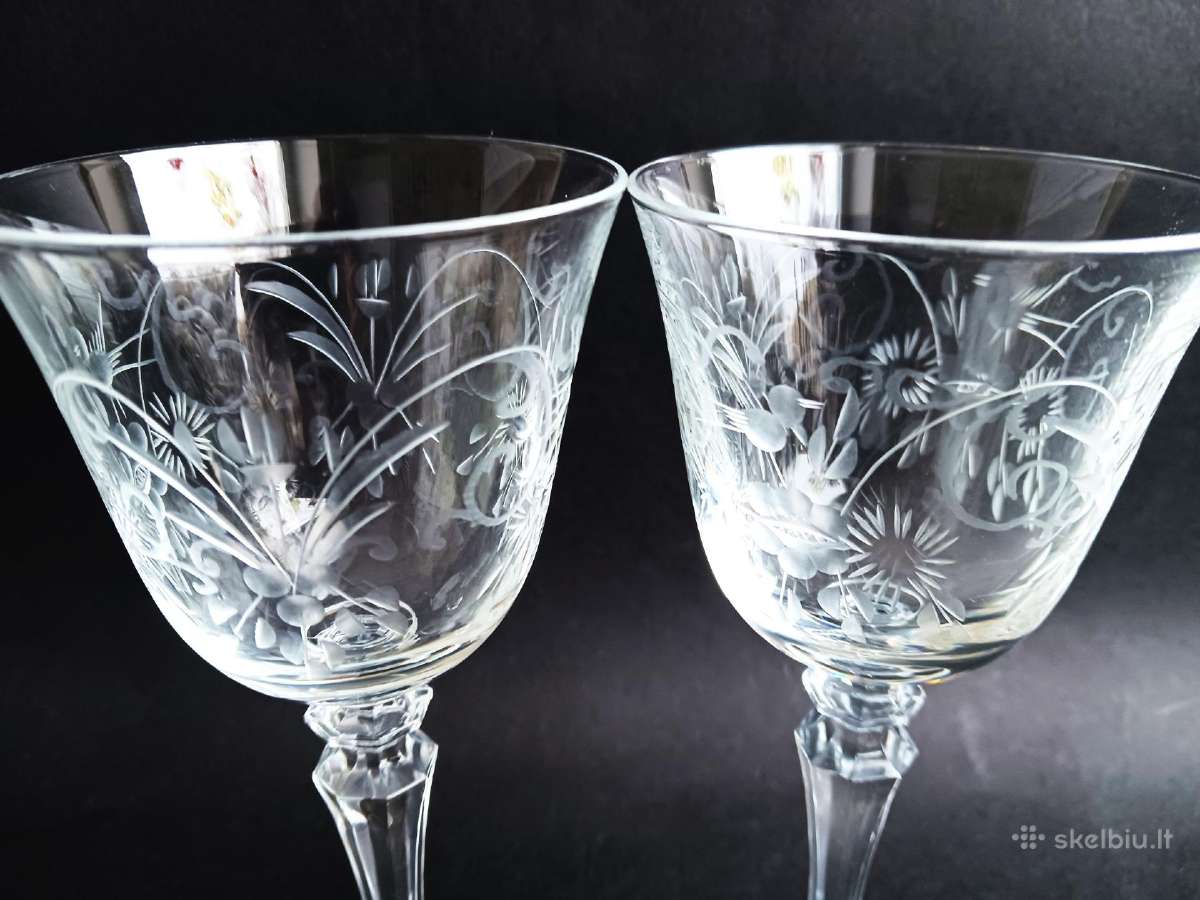 Dvi krištolinės taurės "Schott Zwiesel" Vokietija - nuotraukos Nr. 5