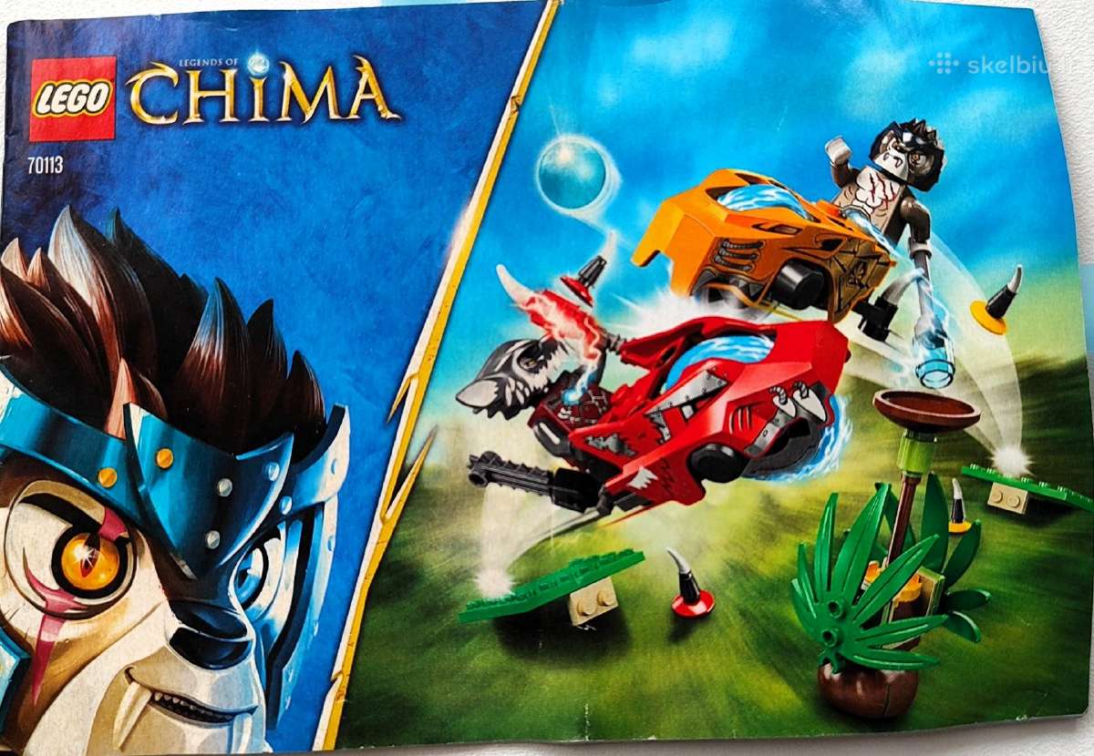 Vilniuje parduodamas Lego Chima 70113 Chi Battles