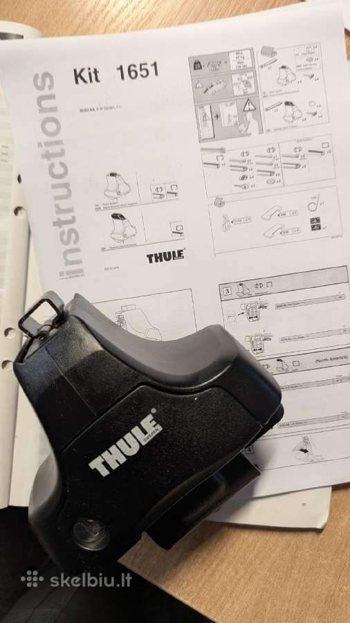 Thule-audi A6 4-dr kojos-754, kit-1651